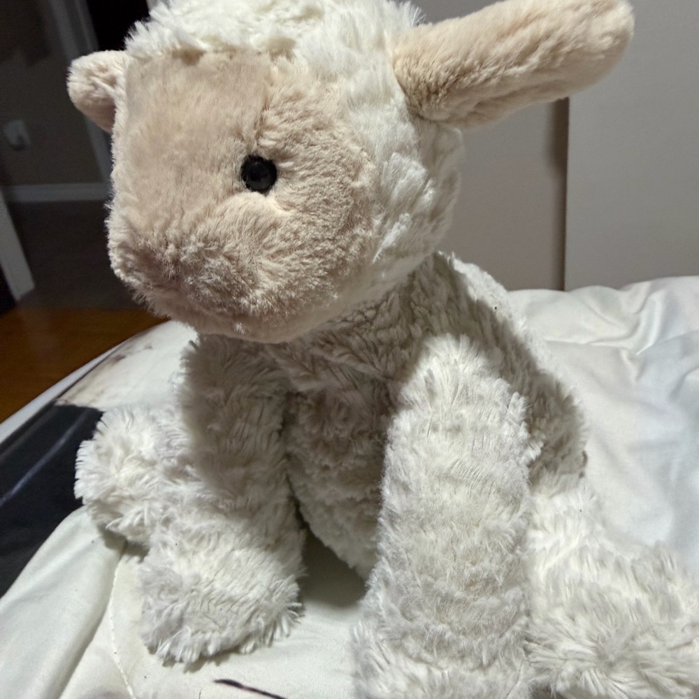 Jellycat Plush Lamb Stuffed Animal - Cream and Beige
